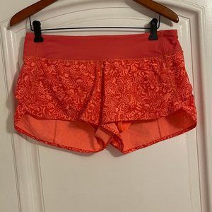 Lululemon Seawheeze Speed Shorts size 8